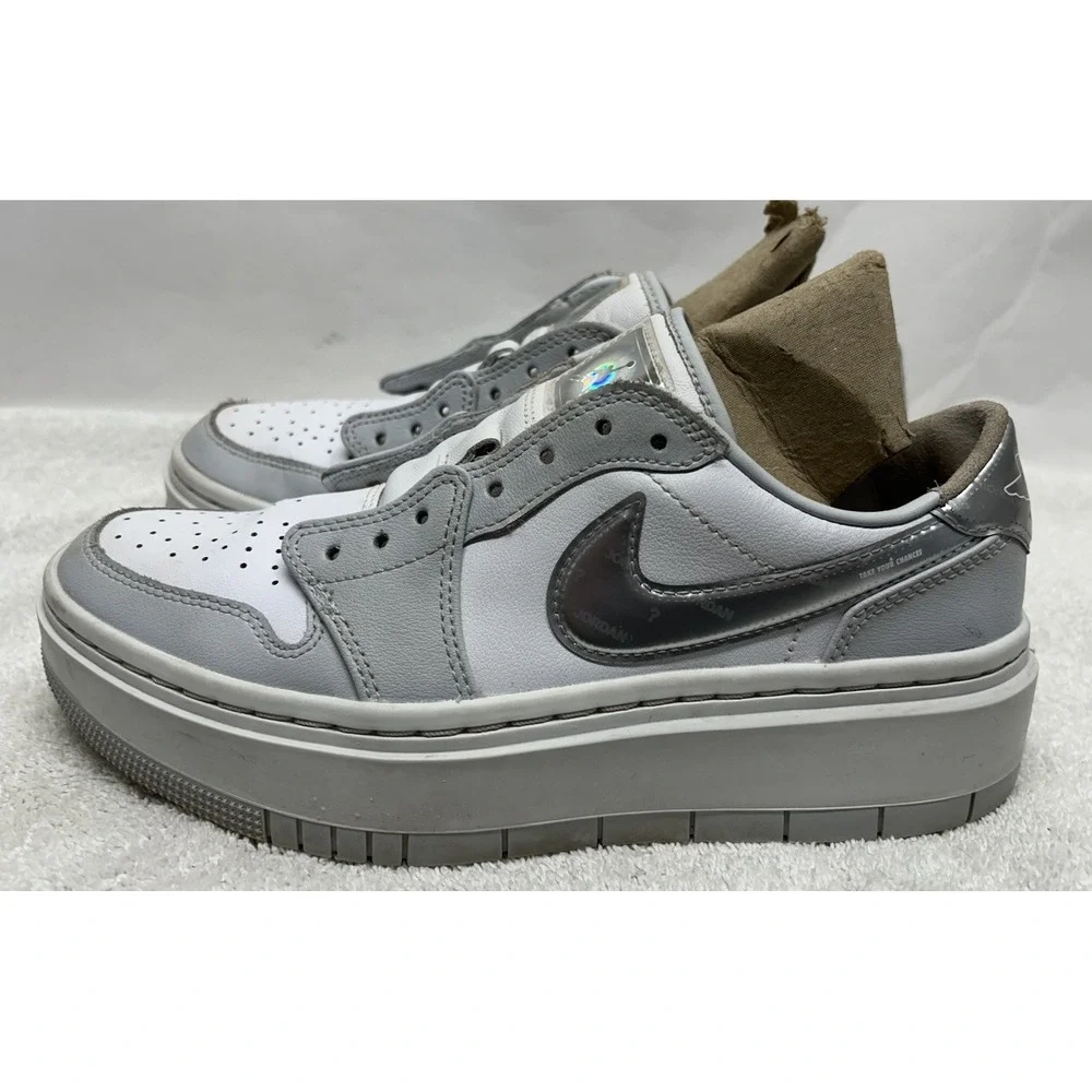 Nike Jordan 1 Womens Size 7.5 White Tear Away Low Athletic Sneaker Shoes